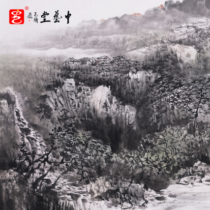 【中藝堂】中国十大影响力画家-叶阿林国画真迹 八平尺 收藏品