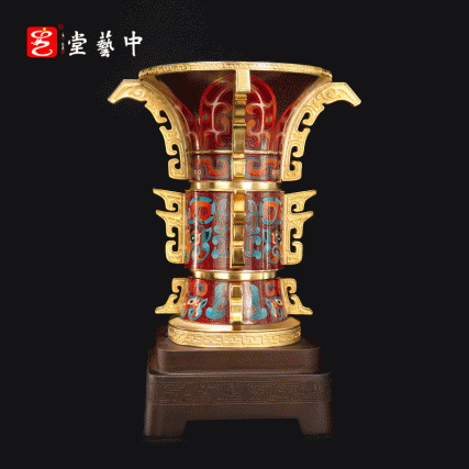 钟连盛大师再造“宅兹中国”：景泰蓝何尊（雅藏版套装）的文化典范