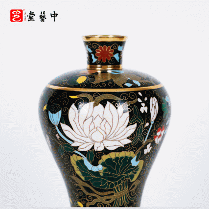 海外遗珍复刻·霍铁辉亲铸|景泰蓝《花卉纹梅瓶》|图文高雅意境悠然