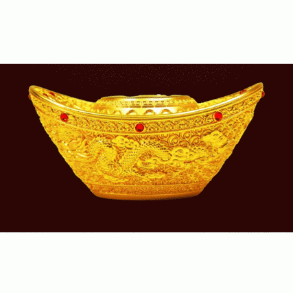 《招财进宝》花丝镶嵌金元宝 | 故宫专家曹静楼品鉴 非遗大师钳海强督造 | 聚宝生财，数你有钱