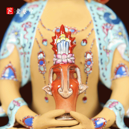 洛阳博物馆藏珍复刻·粉彩描金无量寿佛坐像 | 王辉再造乾隆珐琅彩绝技 | 分段烧造，精工璀璨