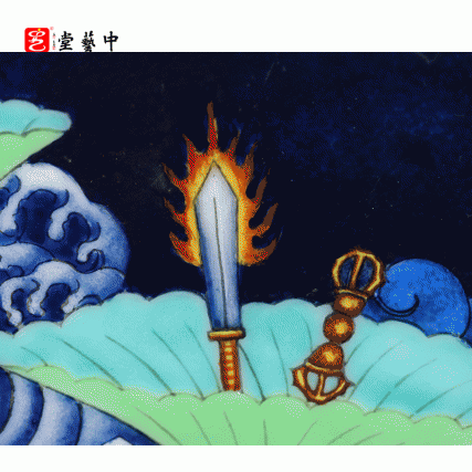 珐琅彩绿度母瓷板画 | 王辉再造藏传佛教艺术珍品，救度母慈悲，智慧如海 | 珐琅重彩，佛境庄严，见即加持