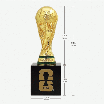 【FIFA官方授权】2026美加墨世界杯大力神杯木盒摆件 书房办公艺术装饰 球迷身份象征