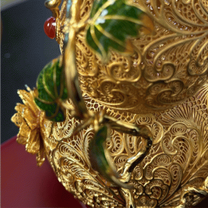 《福禄万代》花丝镂空葫芦